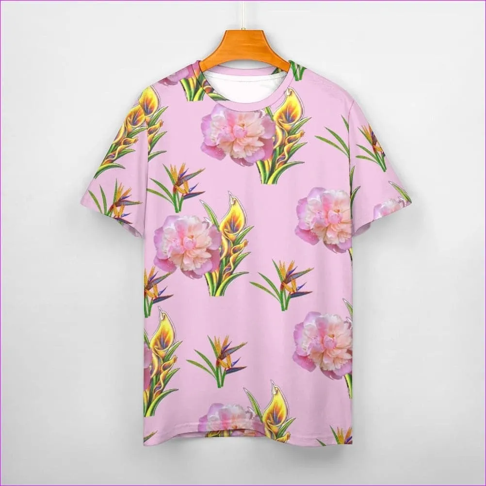 Delightful Pink Womens Cotton T-Shirt