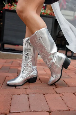 Dixie Silver Western Boots FINAL SALE