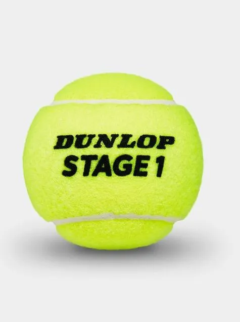 Dunlop Junior Green Dot Tennis Balls 3 Ball Can (Stage 1)