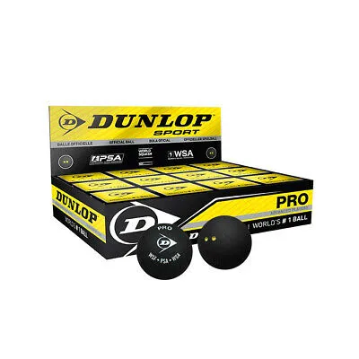 Dunlop Pro Squash Ball (double yellow dot)