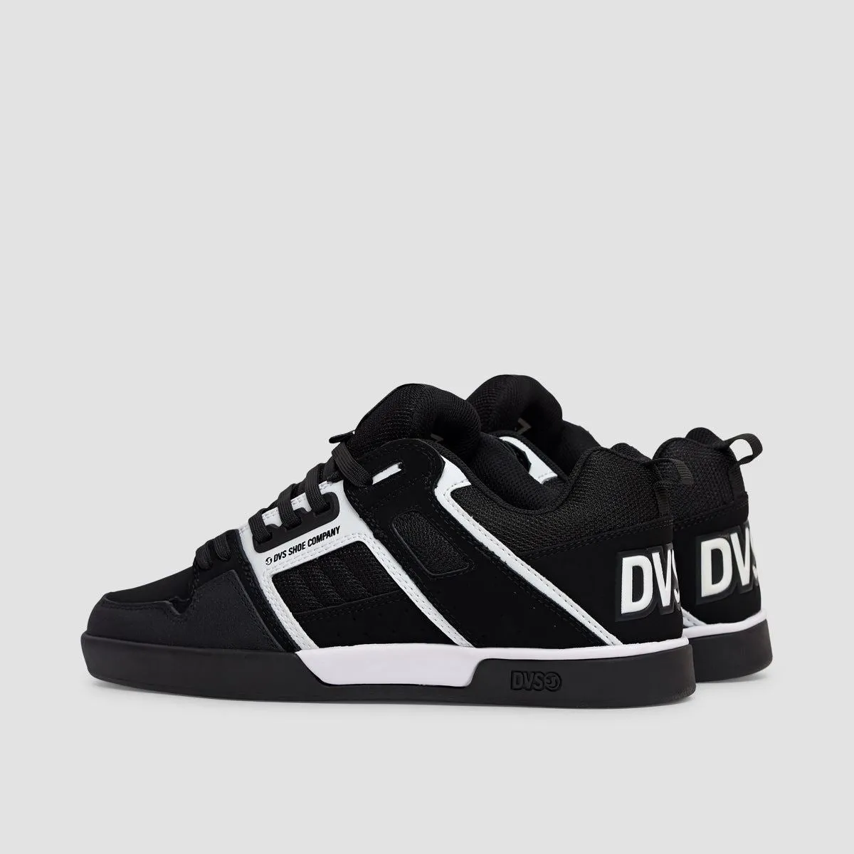 DVS Comanche 2.0  Shoes - Black/White/Black Nubuck