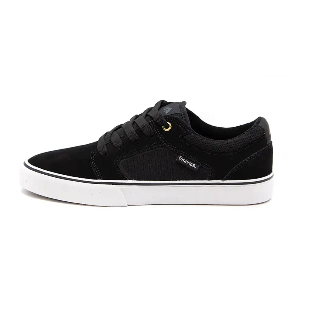 Emerica Cadence Skate Shoe - Black / White / Gold