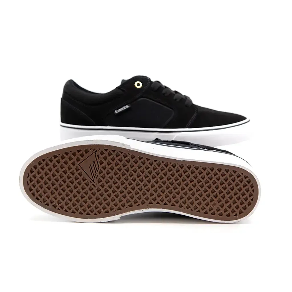 Emerica Cadence Skate Shoe - Black / White / Gold