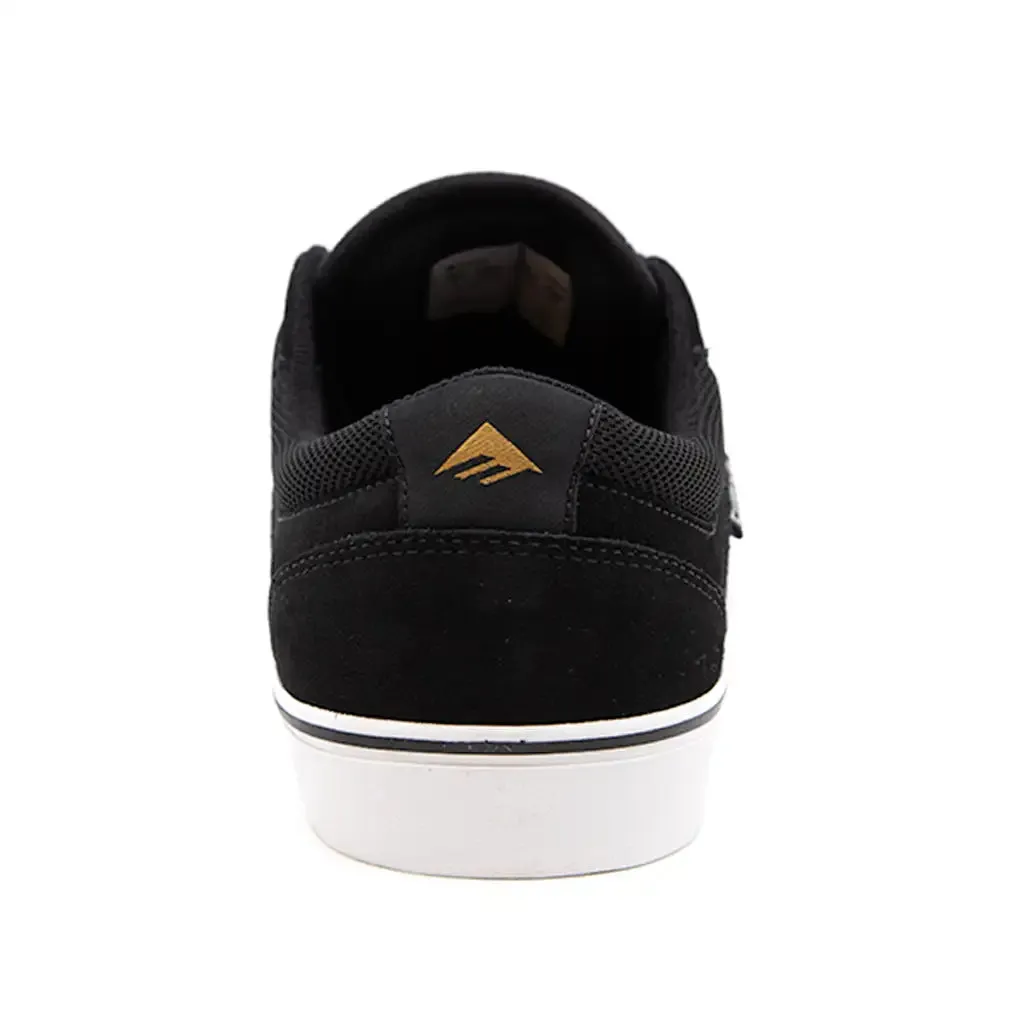 Emerica Cadence Skate Shoe - Black / White / Gold