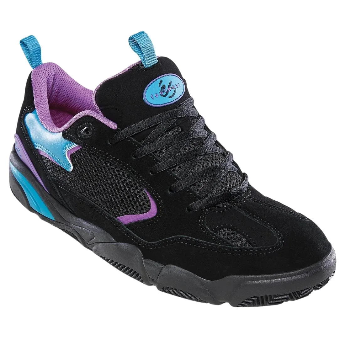 Es Quattro Plus Skate Shoes - Black/Teal