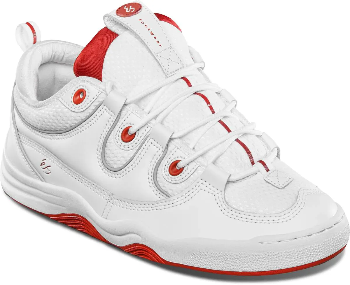 ES TWO NINE 8 WHITE/RED SKATE SHOES