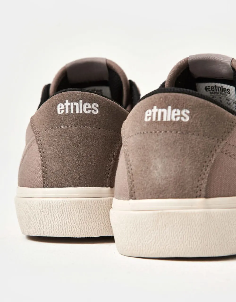 Etnies Barge Plus Skate Shoes - Warm Grey/Black