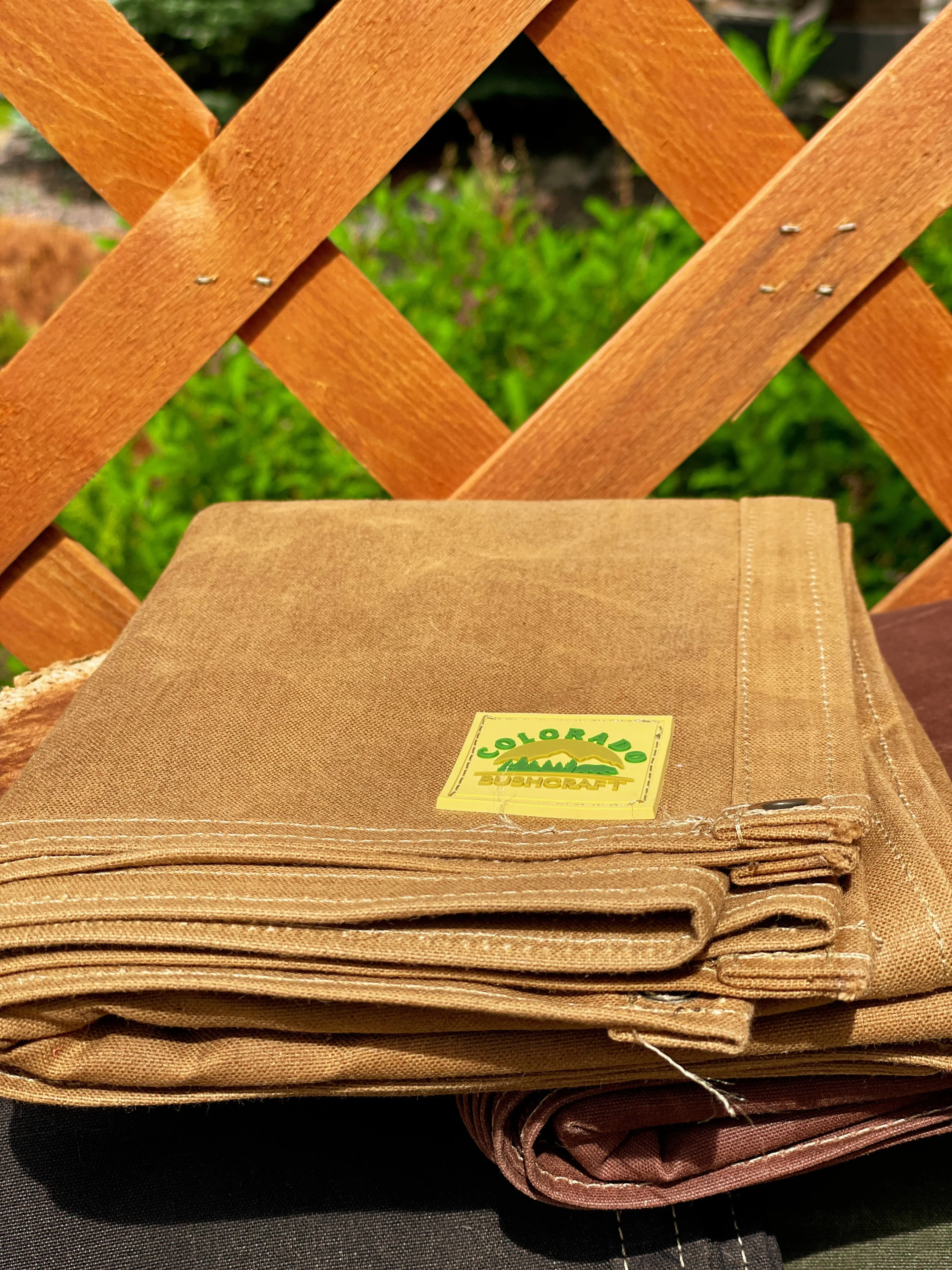 Extra Large Waxed Canvas Bushcraft Ground Cloth (Various Colors)