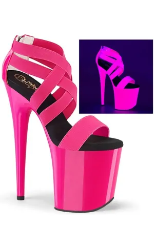 FLAMINGO-869 Neon UV Pink Heels