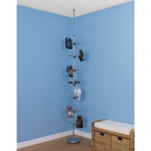 Floor-to-Ceiling Revolving Shoe Tree