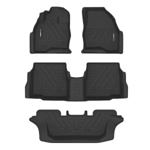 Ford Explorer 2016-2019 2 Row 7 Seats Floor Mats 1st &amp 2nd Row Floor Mats TPE Liners Full Set