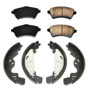 Front Ceramic Pads & Rear Brake Shoes for Land Rover Freelander 2002-2005