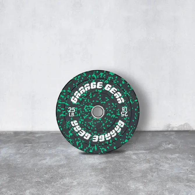 Garage Gear Fitness Gym Crossfit Fleck Bumper Plates [WS]