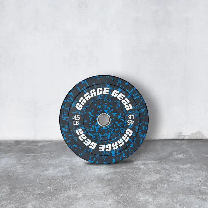 Garage Gear Fitness Gym Crossfit Fleck Bumper Plates [WS]