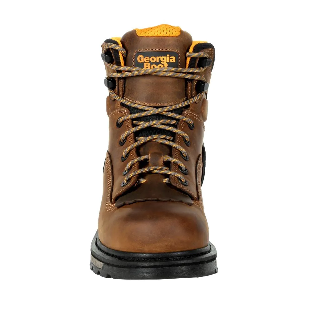 'Georgia Boot' Men's 6" Carbo Tec LTX EH WP Comp Toe - Brown