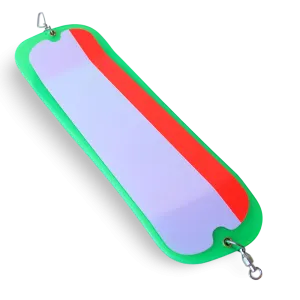 Gibbs Flasher - Highliner #1 UV Green Moon Jelly Red Stripe