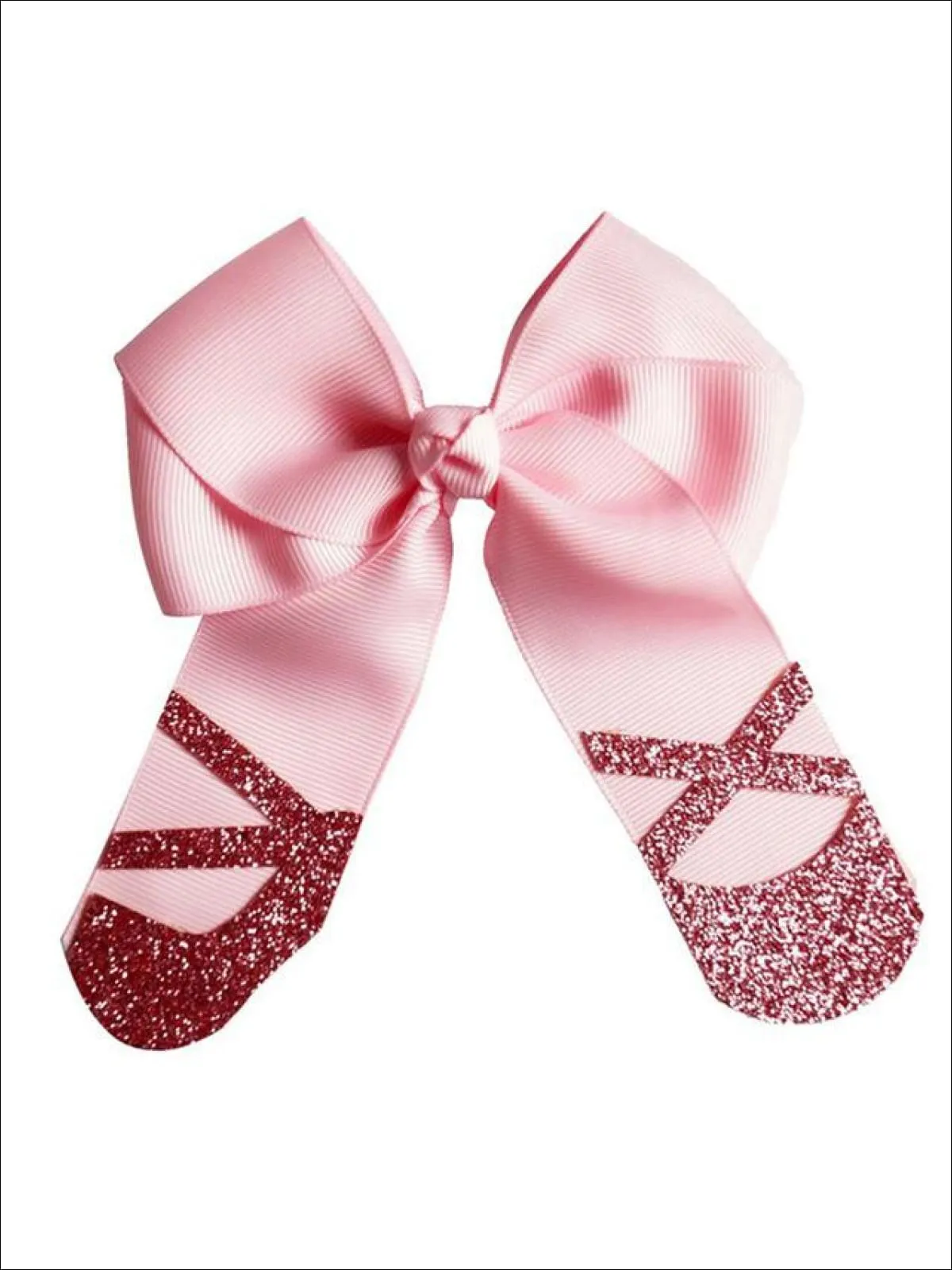 Girls Cute Ballet Shoes Cheer Bows