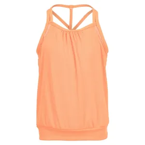 Girls' In Motion Bralette Tennis Tank Orange Glow