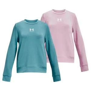 Girls' UA Rival Long Sleeve Terry Crew