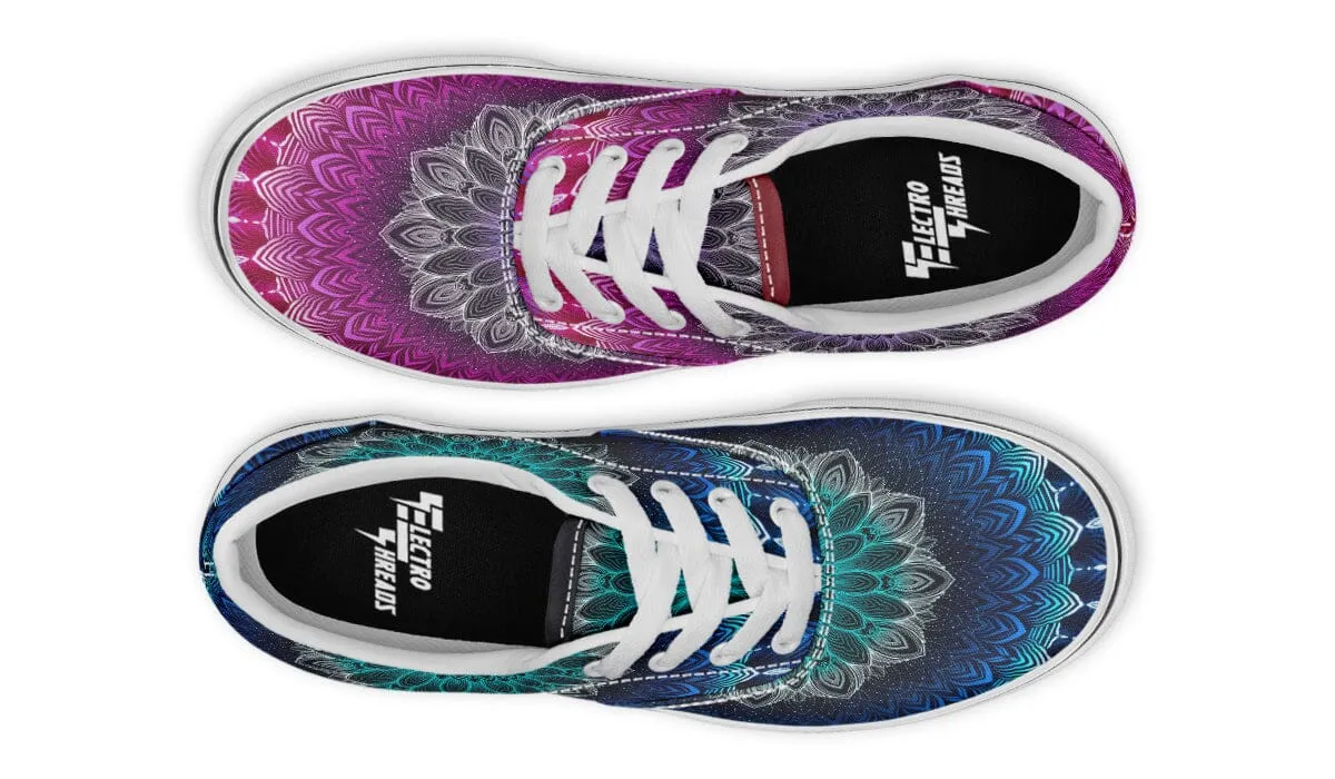 Glowing Mandala Street Vibe Shoes