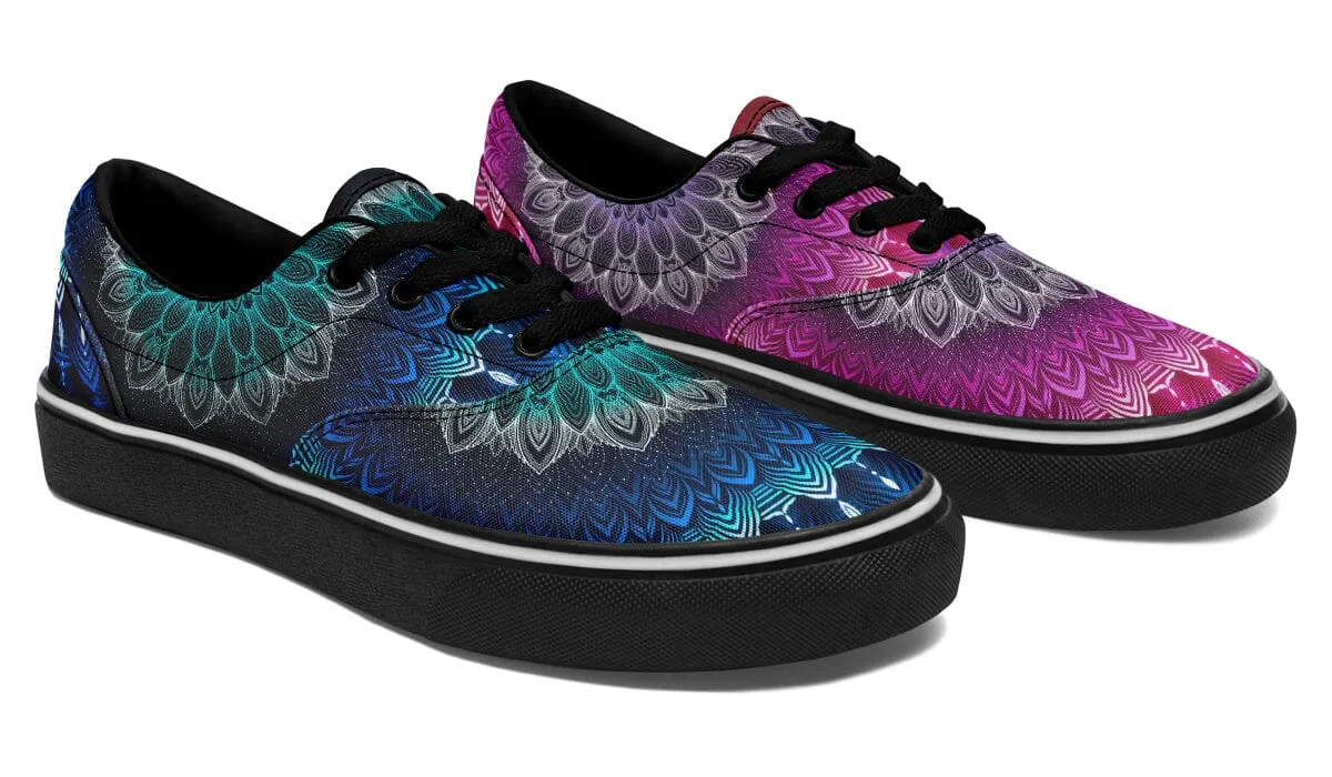 Glowing Mandala Street Vibe Shoes