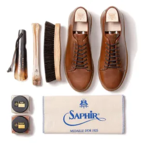 Harlestone Derby - Horween Bourbon Shell Cordovan - Deluxe Care Pack