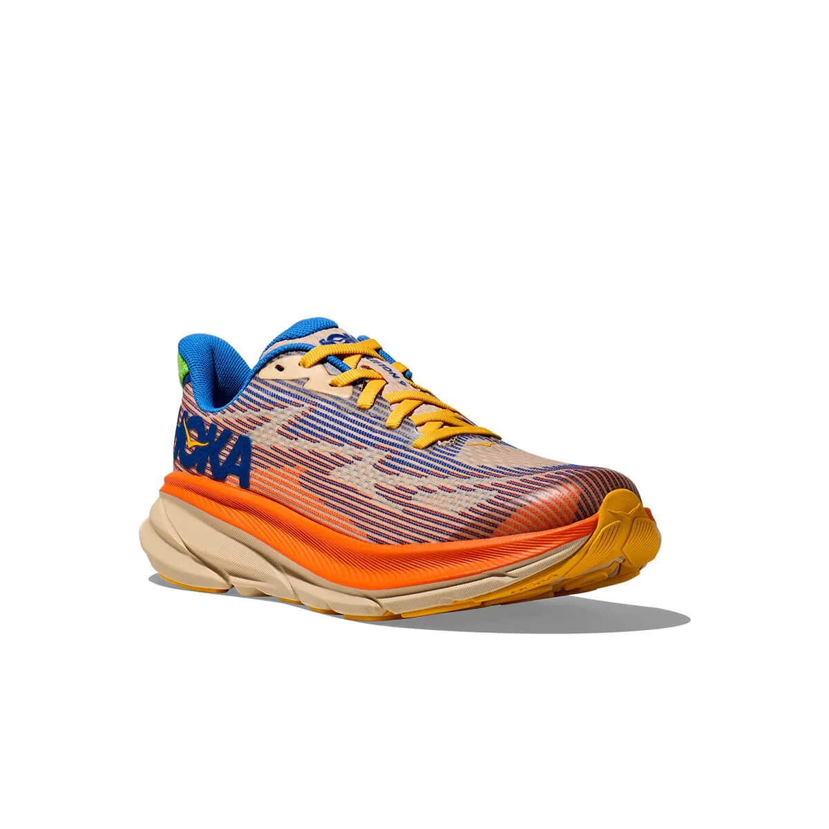 Hoka Clifton 9 Junior | Ultramarine / Electric Tangerine