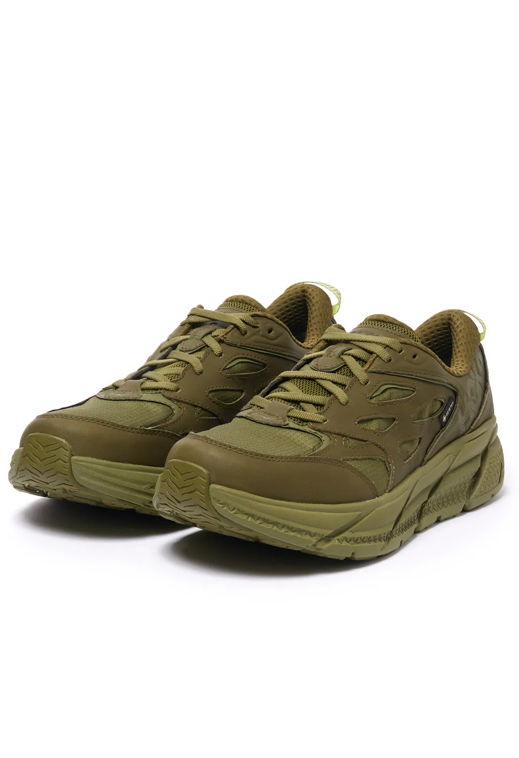 Hoka Clifton L GORE-TEX Shoes - Avocado/Green Moss