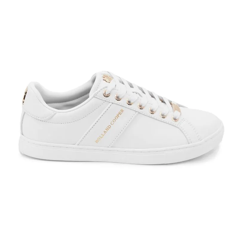 Holland Cooper Knightsbridge Court Ladies Trainer - White