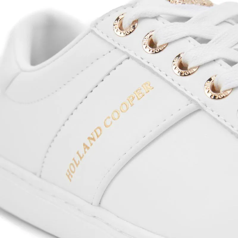 Holland Cooper Knightsbridge Court Ladies Trainer - White