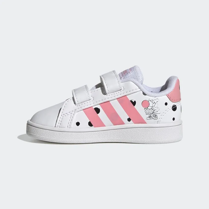 INFANT ADIDAS GRAND COURT I - Cloud White / Super Pop / Core Black