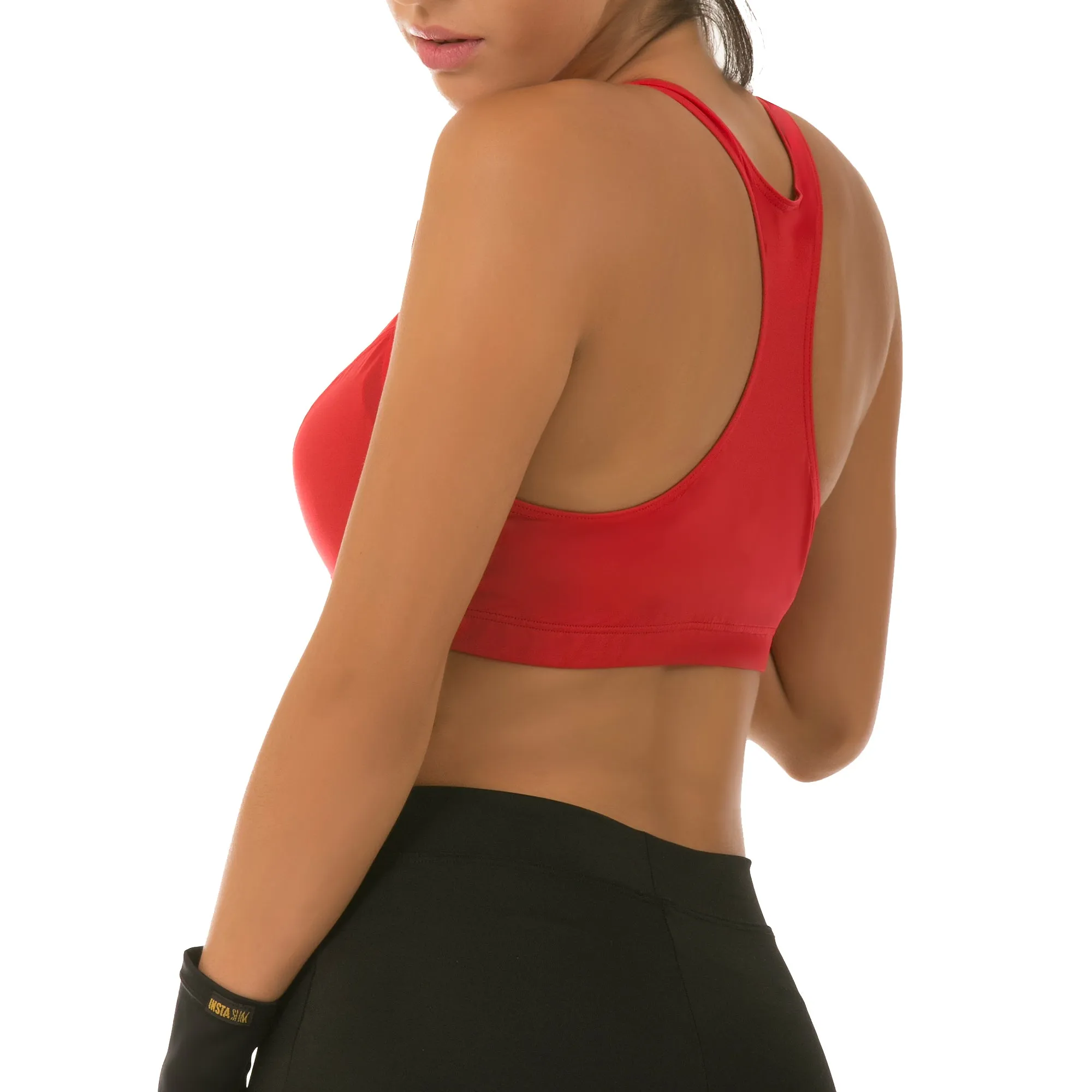 InstantFigure Activewear Compression Racer Back Sports Bra AWT019