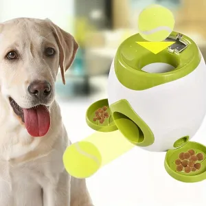 Interactive Dog Tennis Ball Feeder