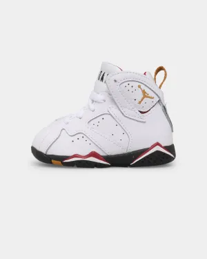 Jordan Infants' Jordan 7 Retro (TD) "Citrus" White/Black-Cardinal Red-Chutney