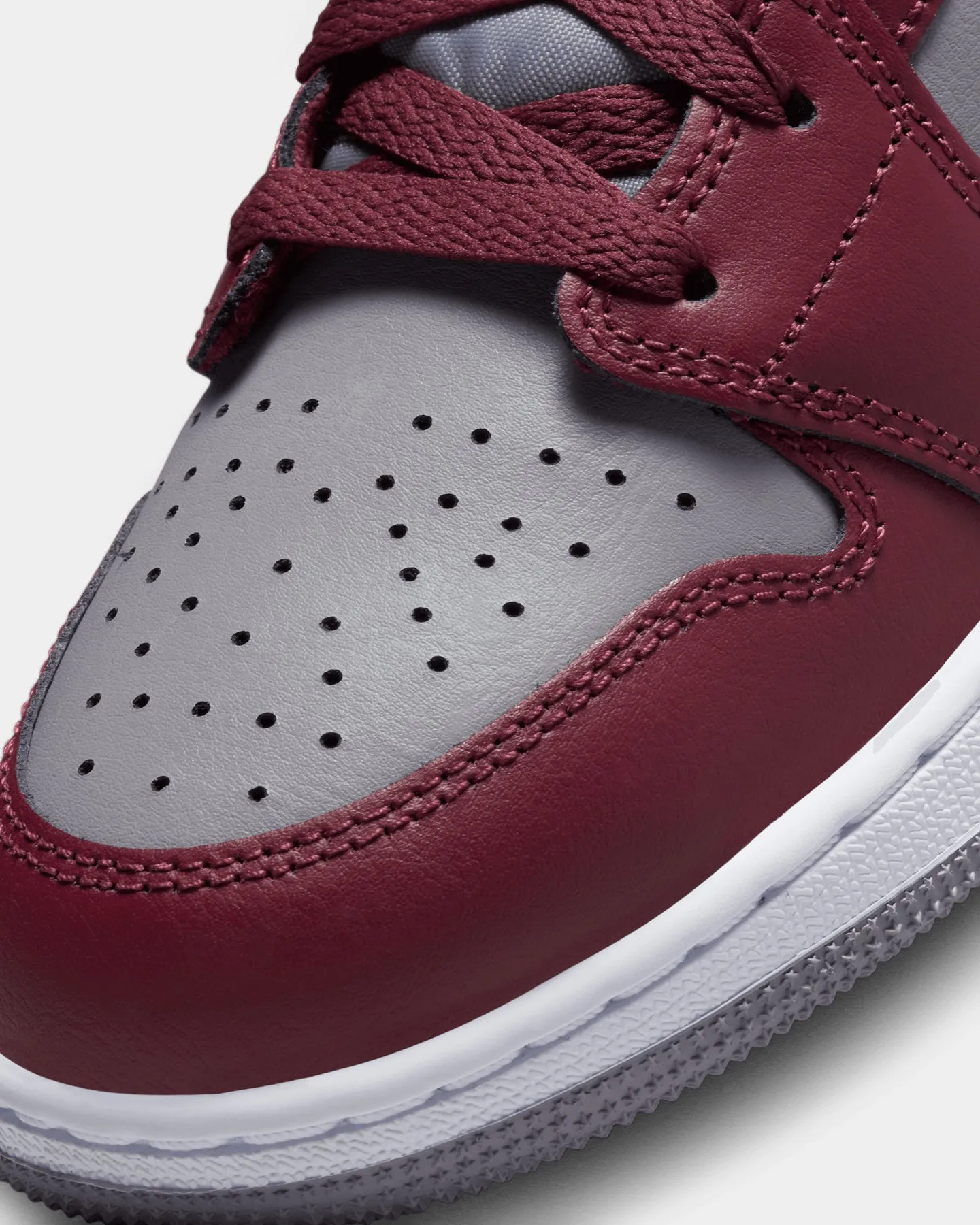 Jordan Kids' Air Jordan 1 Mid (GS) "Bordeaux" Cherrywood Red