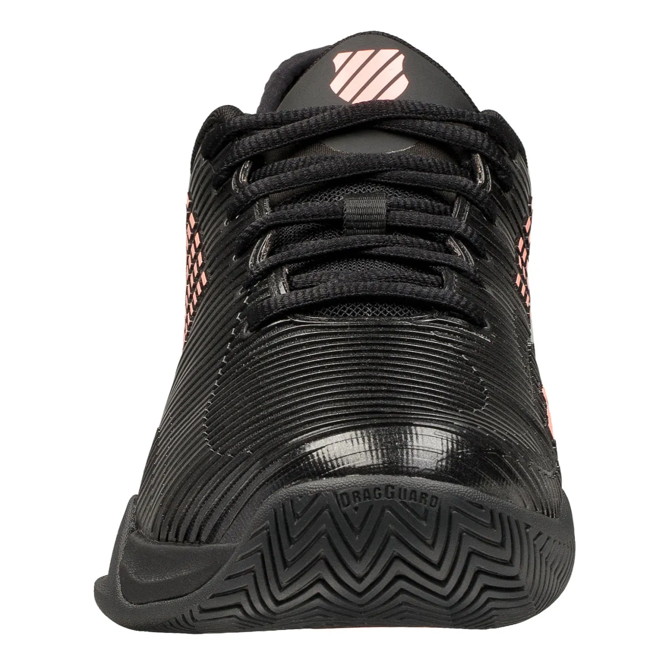 K-Swiss Hypercourt Supreme Black Orange Mens Tennis Shoes