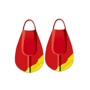 Kicks Fins RED/YELLOW Swim Fins Bodyboarding and Snorkeling Fins (Lifeguards Only)