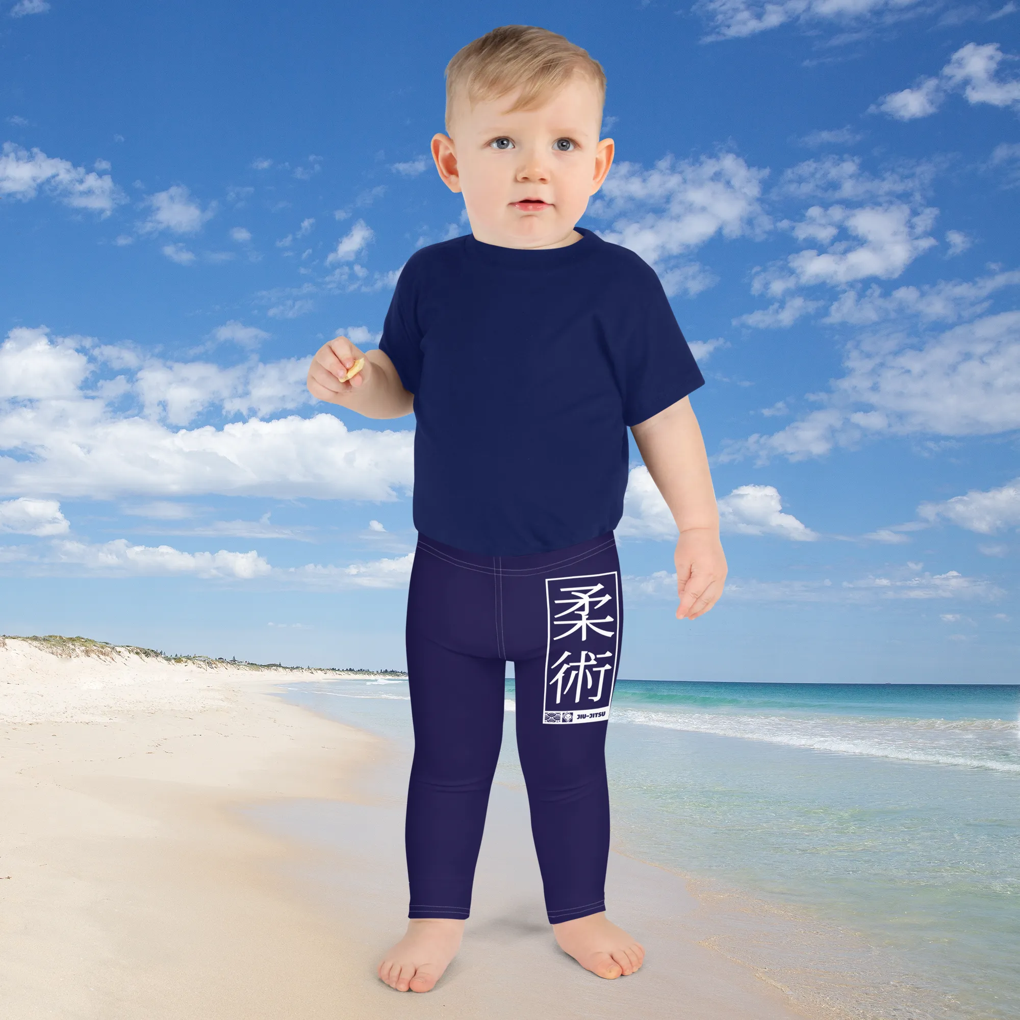 Kid's Boys Jiu-Jitsu Athletic Leggings 002 Midnight Blue