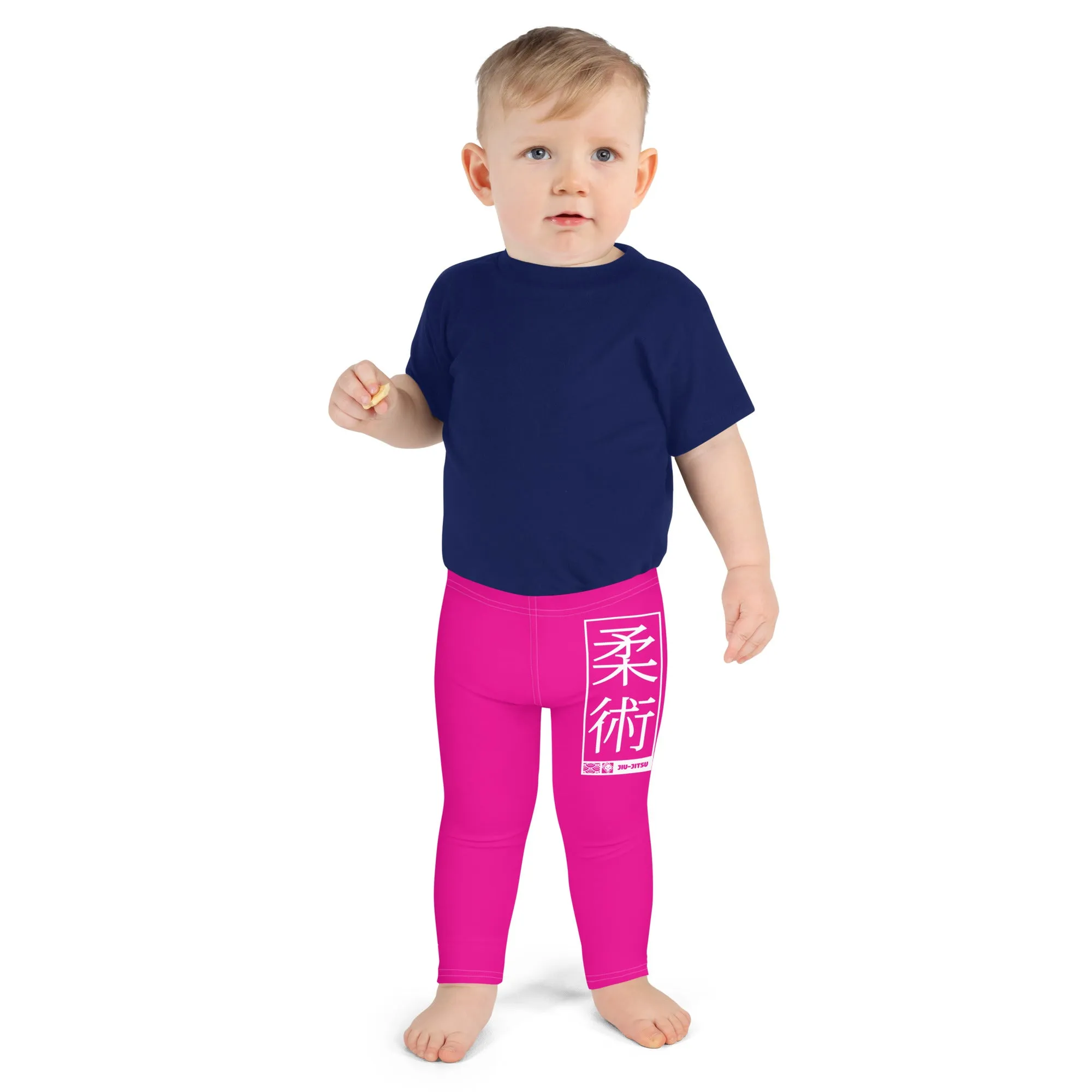 Kid's Boys Jiu-Jitsu Athletic Leggings 003 - Hollywood Cerise