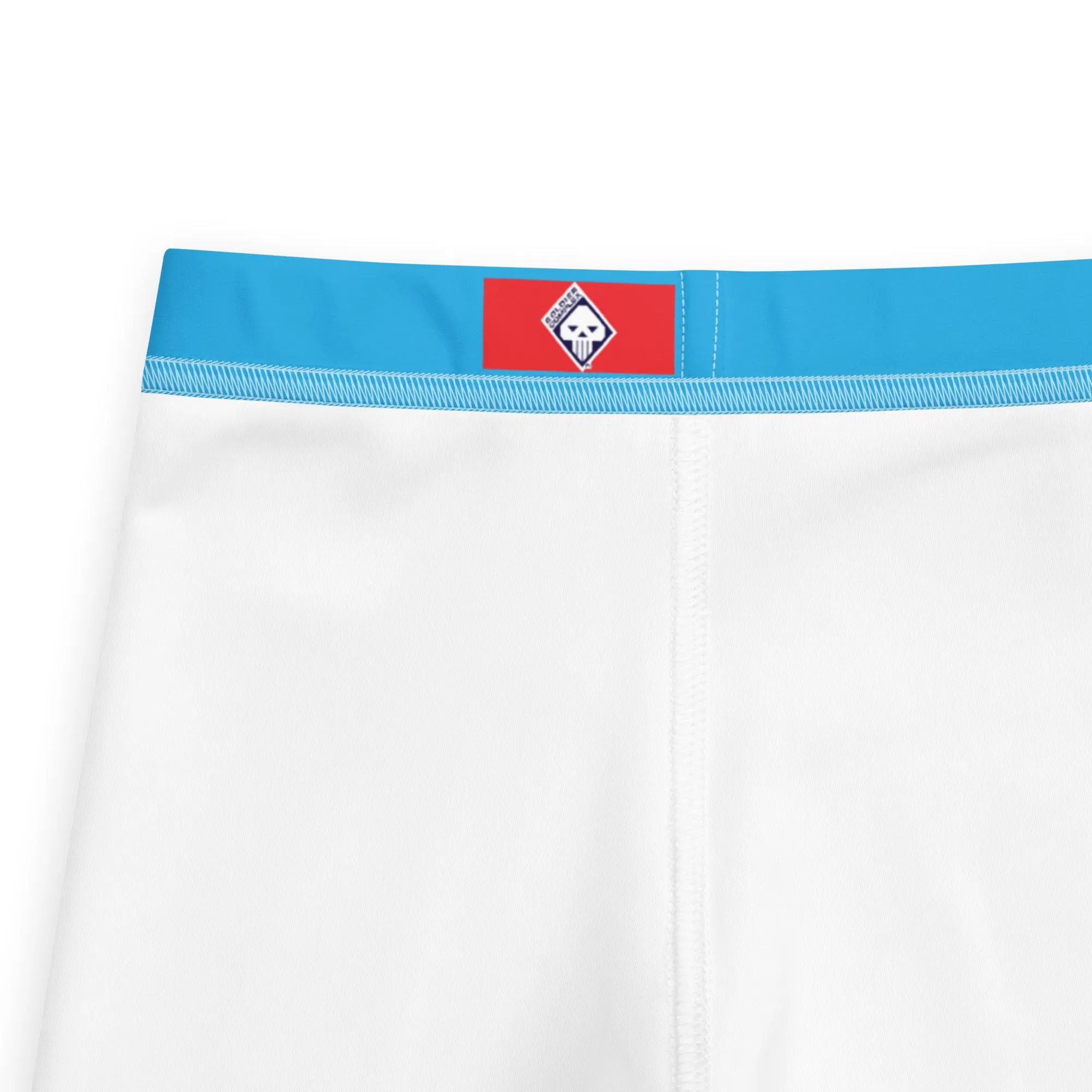 Kid's Boys Jiu-Jitsu Athletic Leggings 005 - Cyan