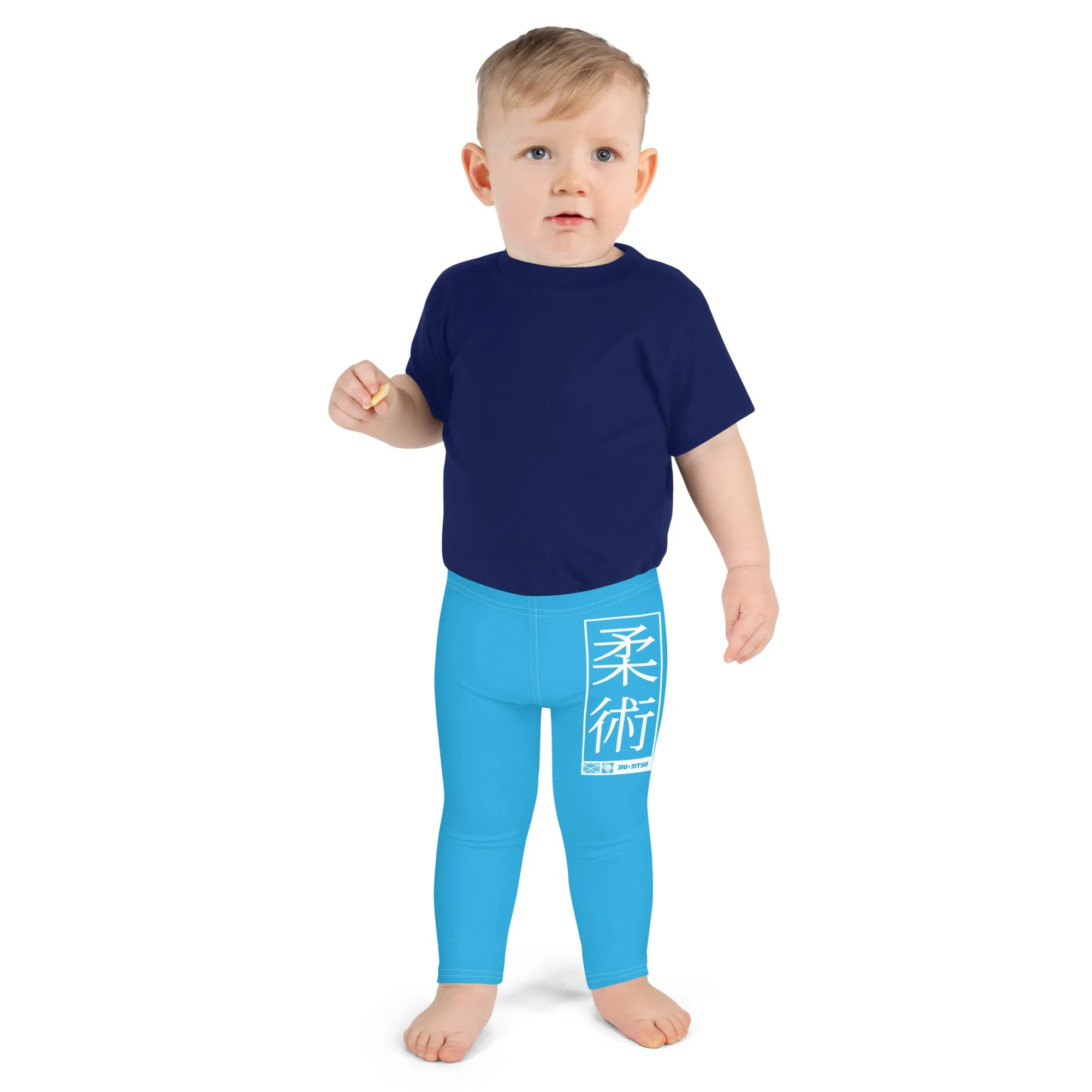 Kid's Boys Jiu-Jitsu Athletic Leggings 005 - Cyan