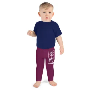 Kid's Boys Jiu-Jitsu Athletic Leggings 013 - Tyrian Purple