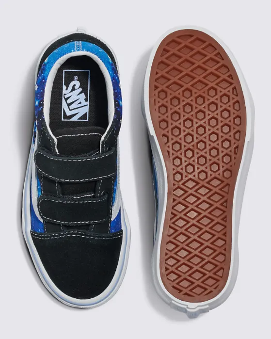 Kid's Old Skool V Glow Galaxy Black/Blue