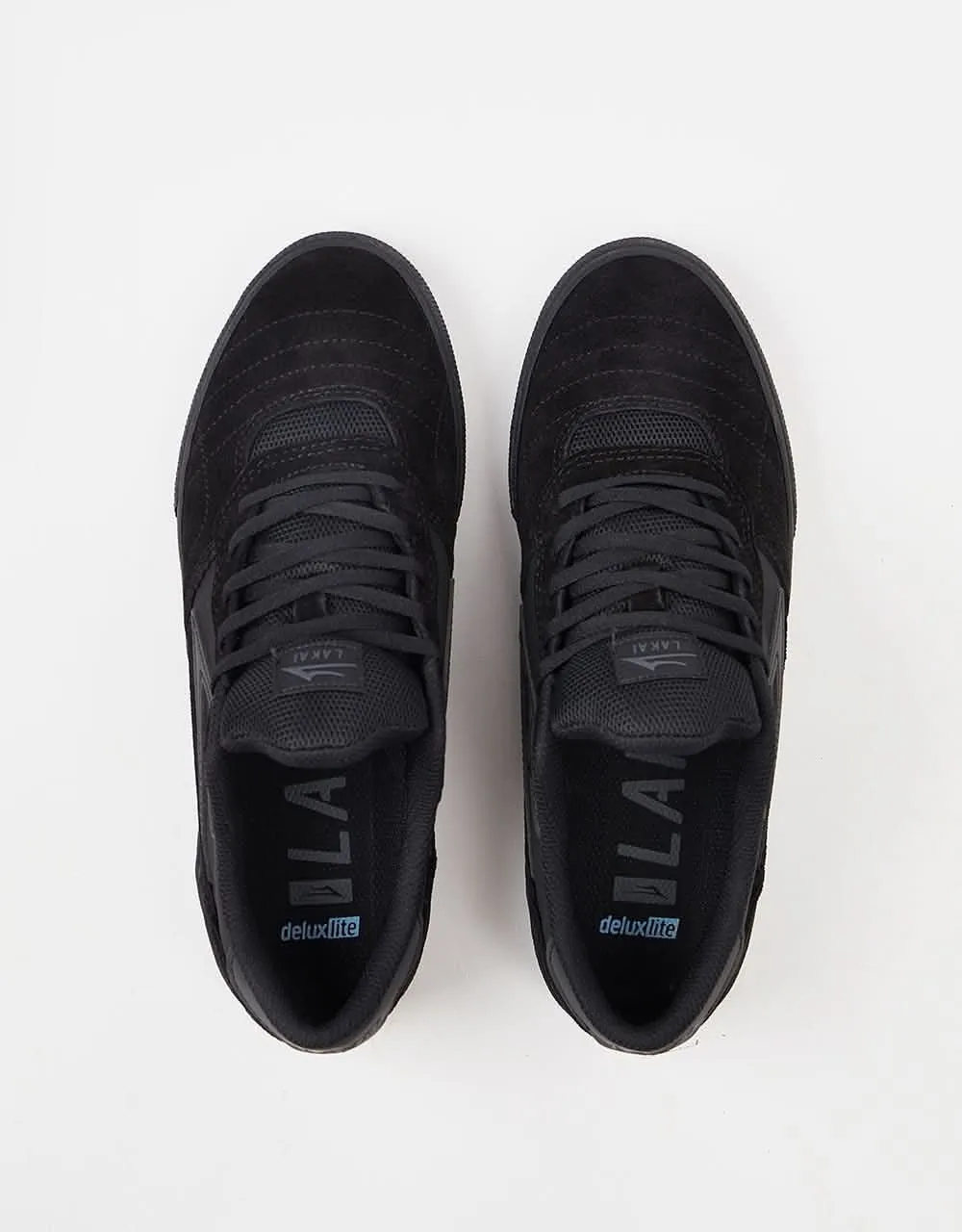 Lakai Cambridge Skate Shoes - Black/Reflective Suede