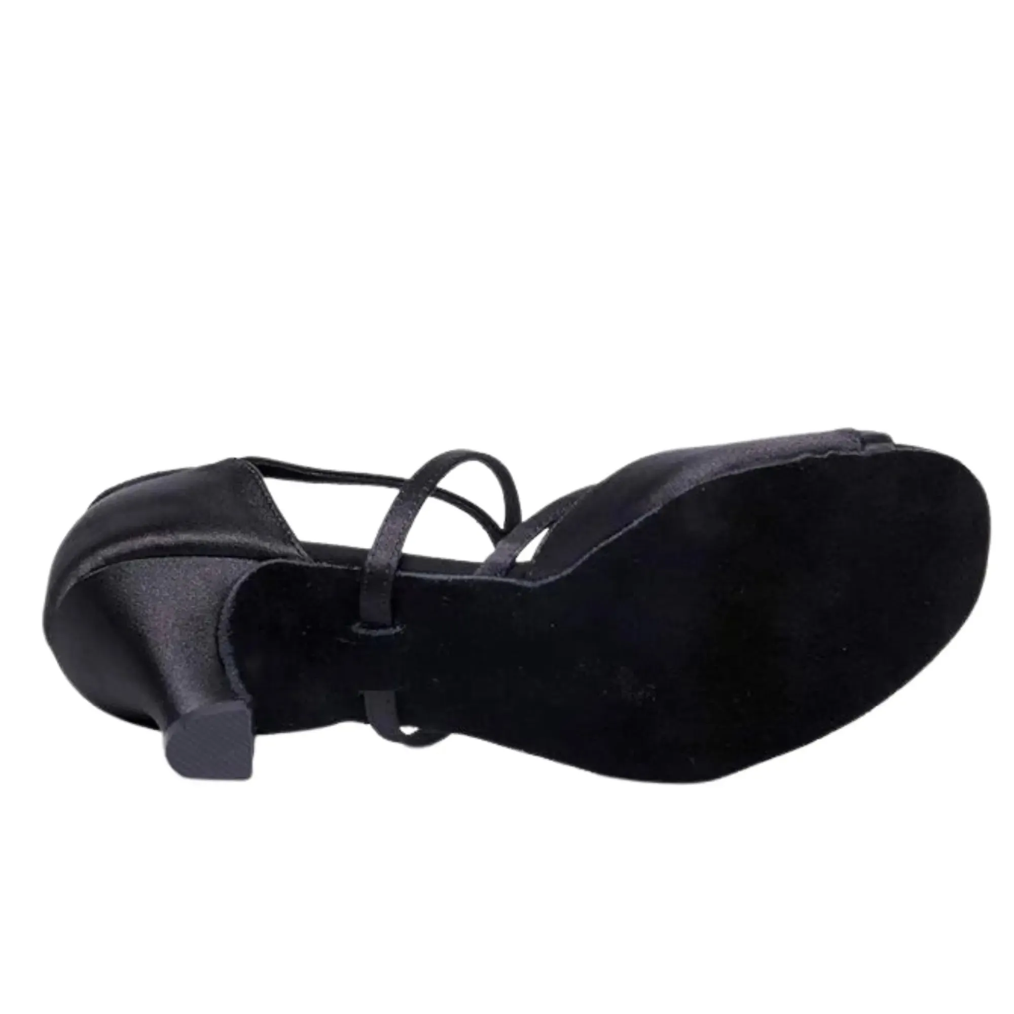 Latin salsa Dancing shoes cross strap with Front Hook