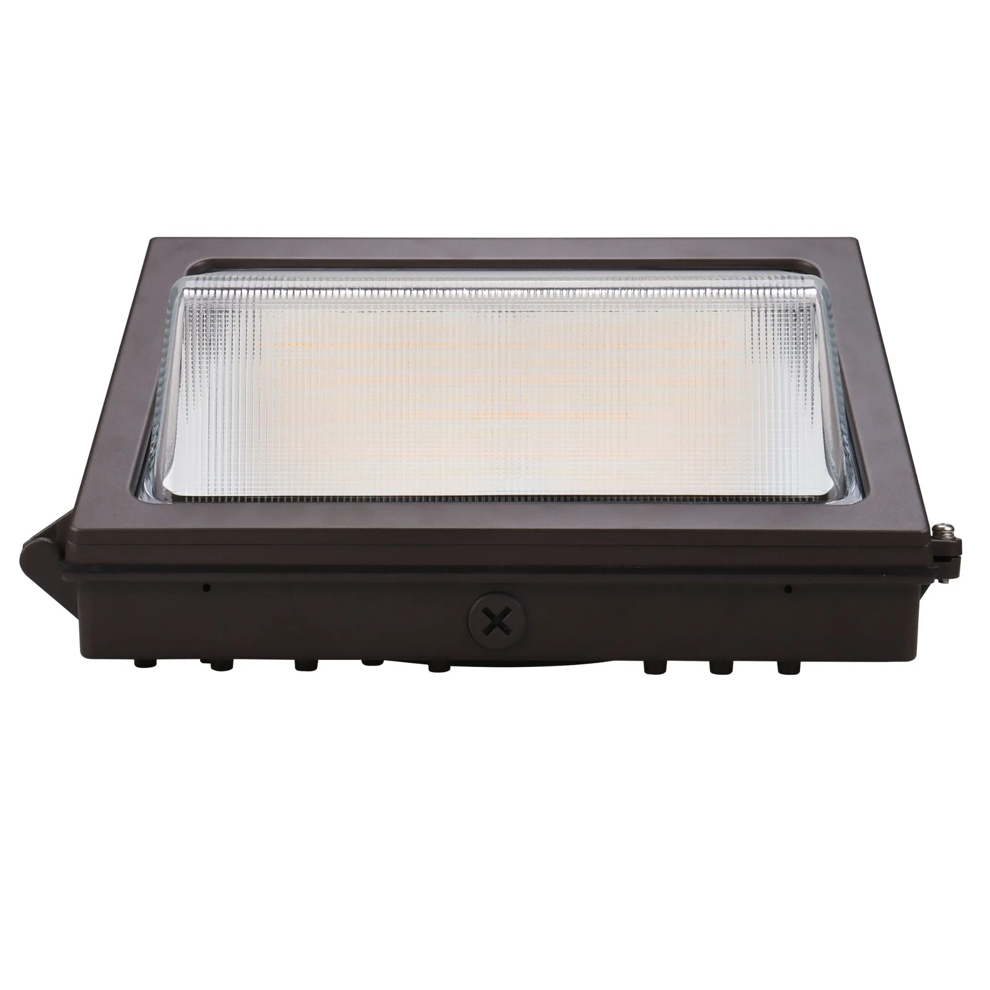 LED Wall Pack Light - 40W - 5,530 Lumens - Photocell Included - SWP5 - Glass Lens - Forward Throw - DLC 5.1 Listed