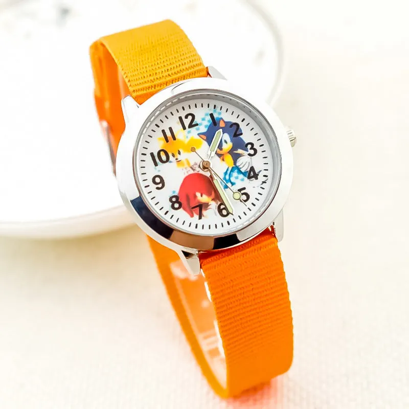 Luminous Canvas Electronic Watch Cross-Border Cartoon Boys and Girls Canvas Quartz Watch