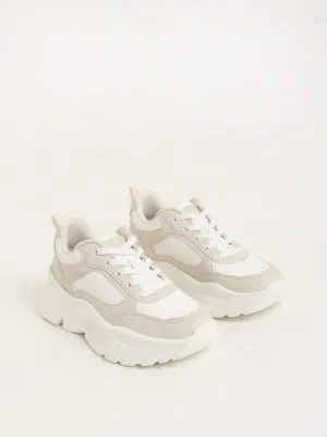 LUNA BLU Off-White Chunky Sneakers