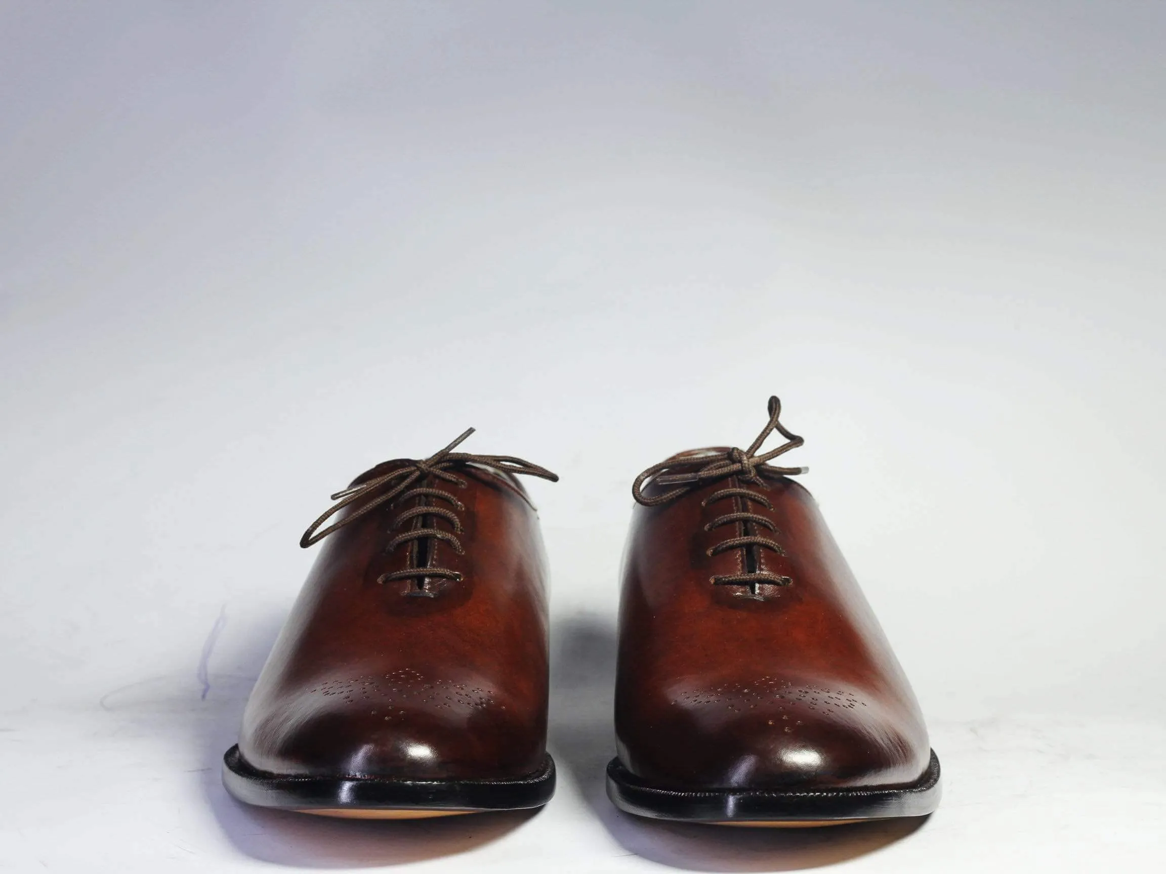 Men's Brown Brogue Lace Up Leather Shoe