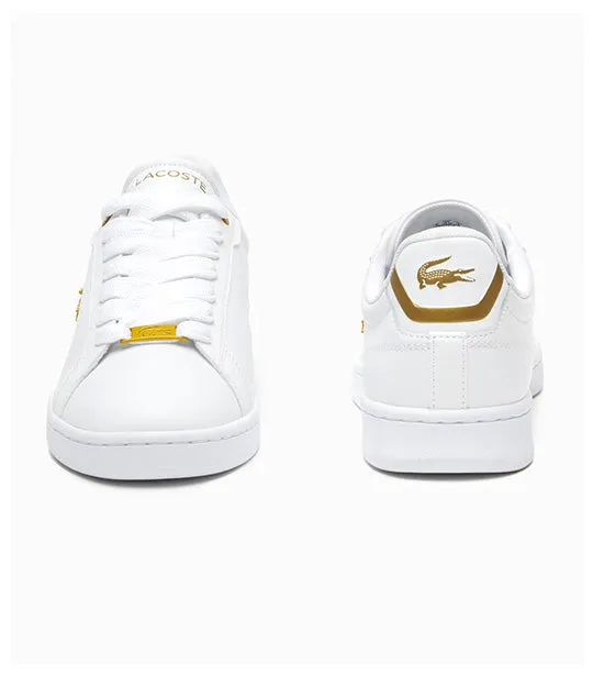 Men’s Carnaby Gold Croc Leather Sneakers White/Gold